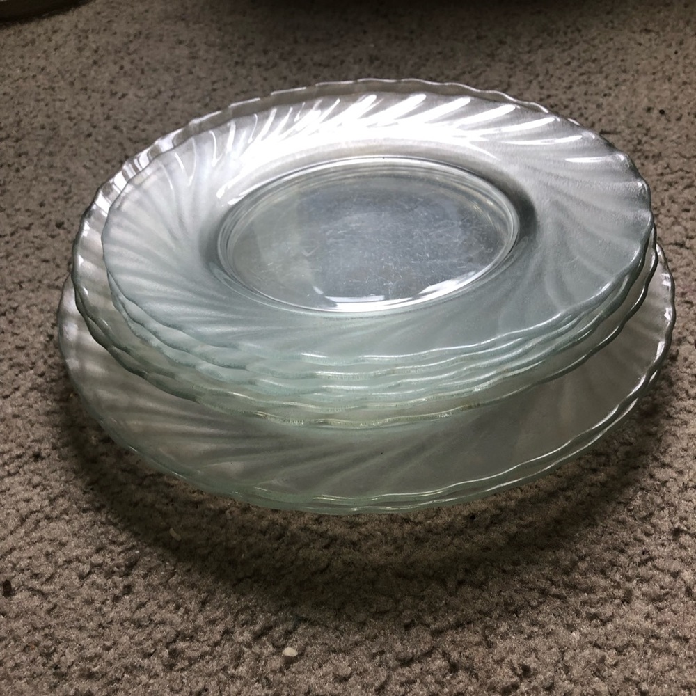 Vintage arcoroc clearbrook dinnerware collection